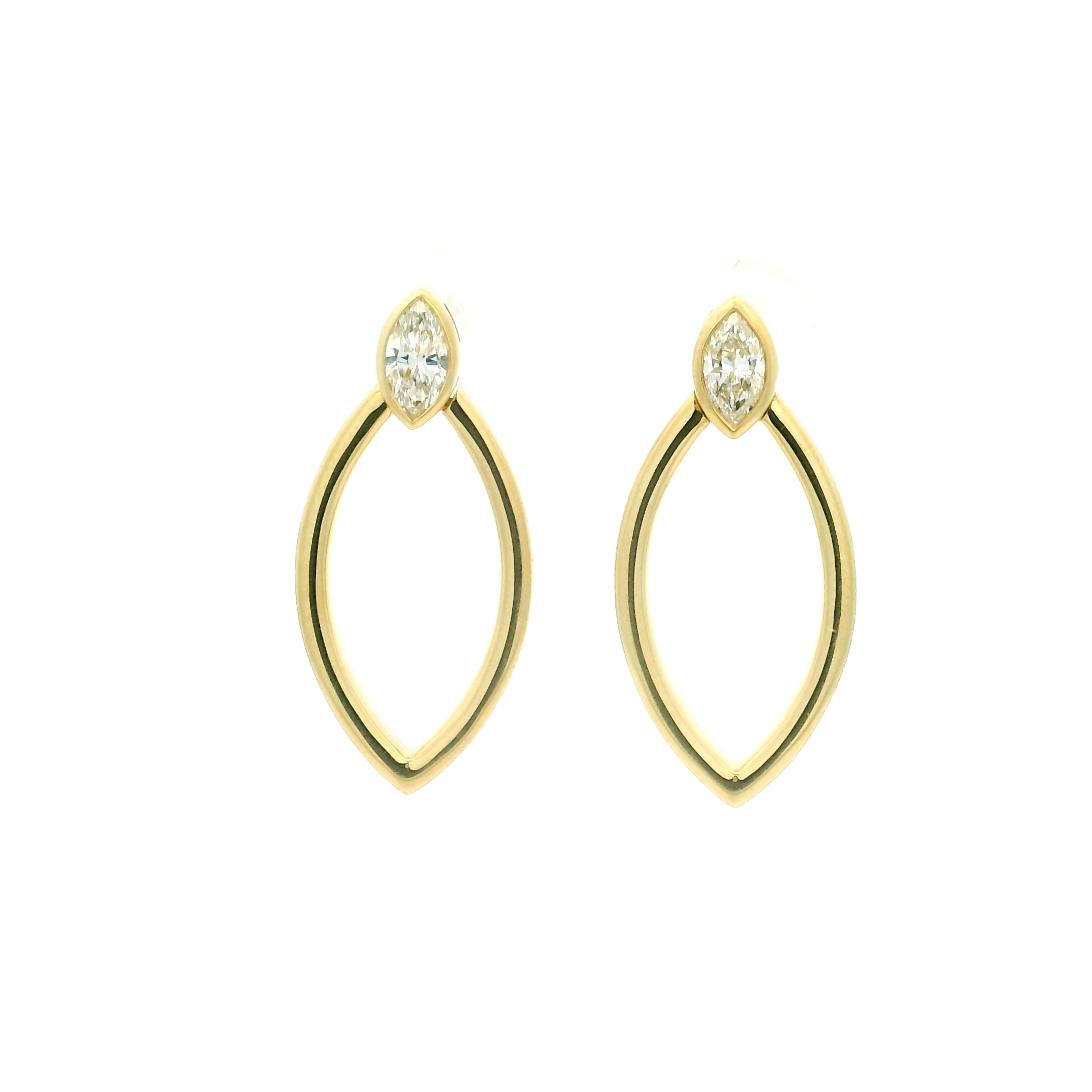 18 Karat Yellow Gold Earrings