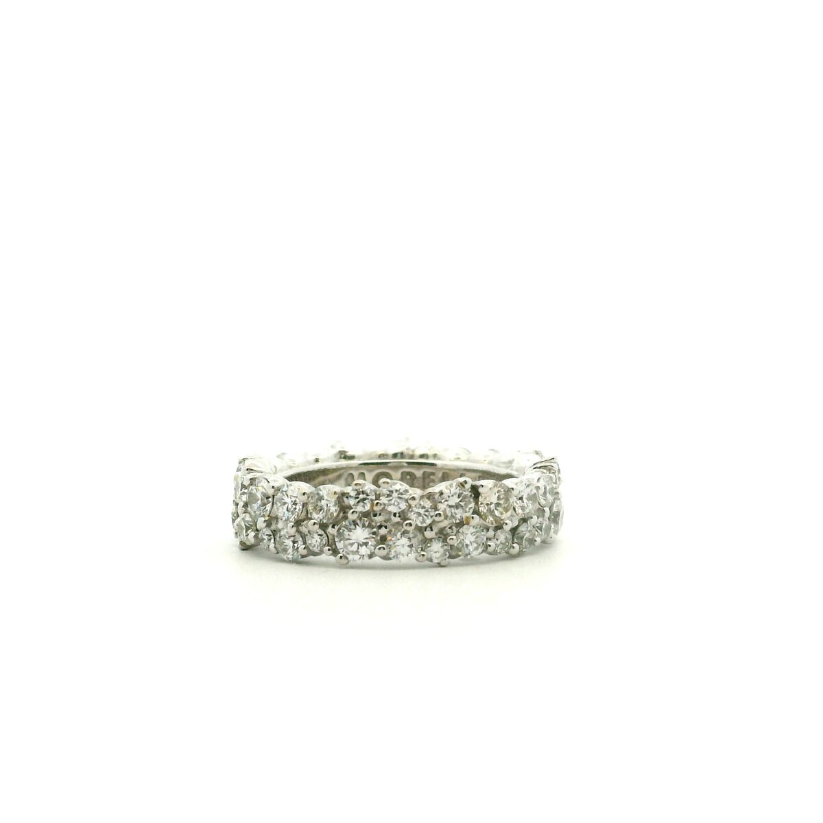 18 Karat White Gold Confetti Ring