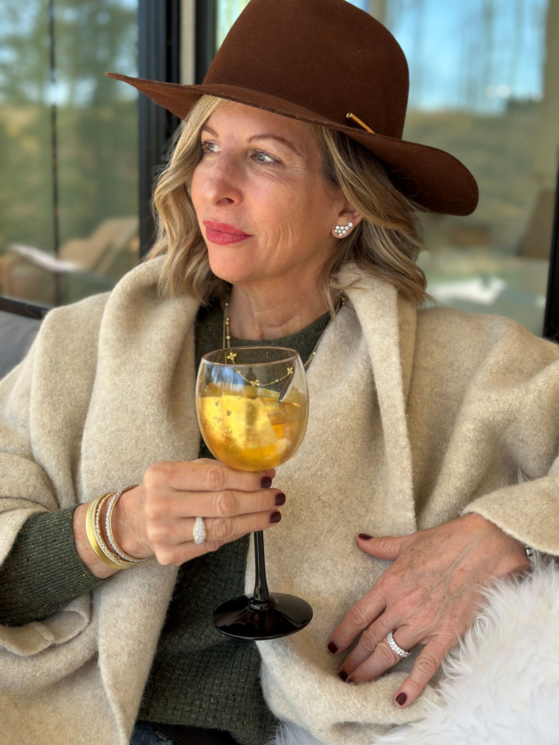 White Gold and Diamond Dew Drop Earrings