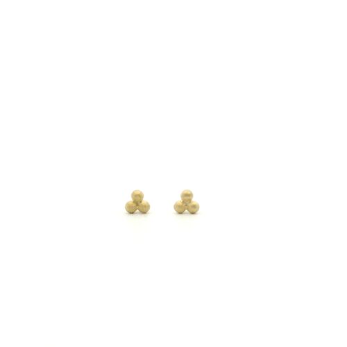 18 karat Yellow Gold Large Trio Earrings