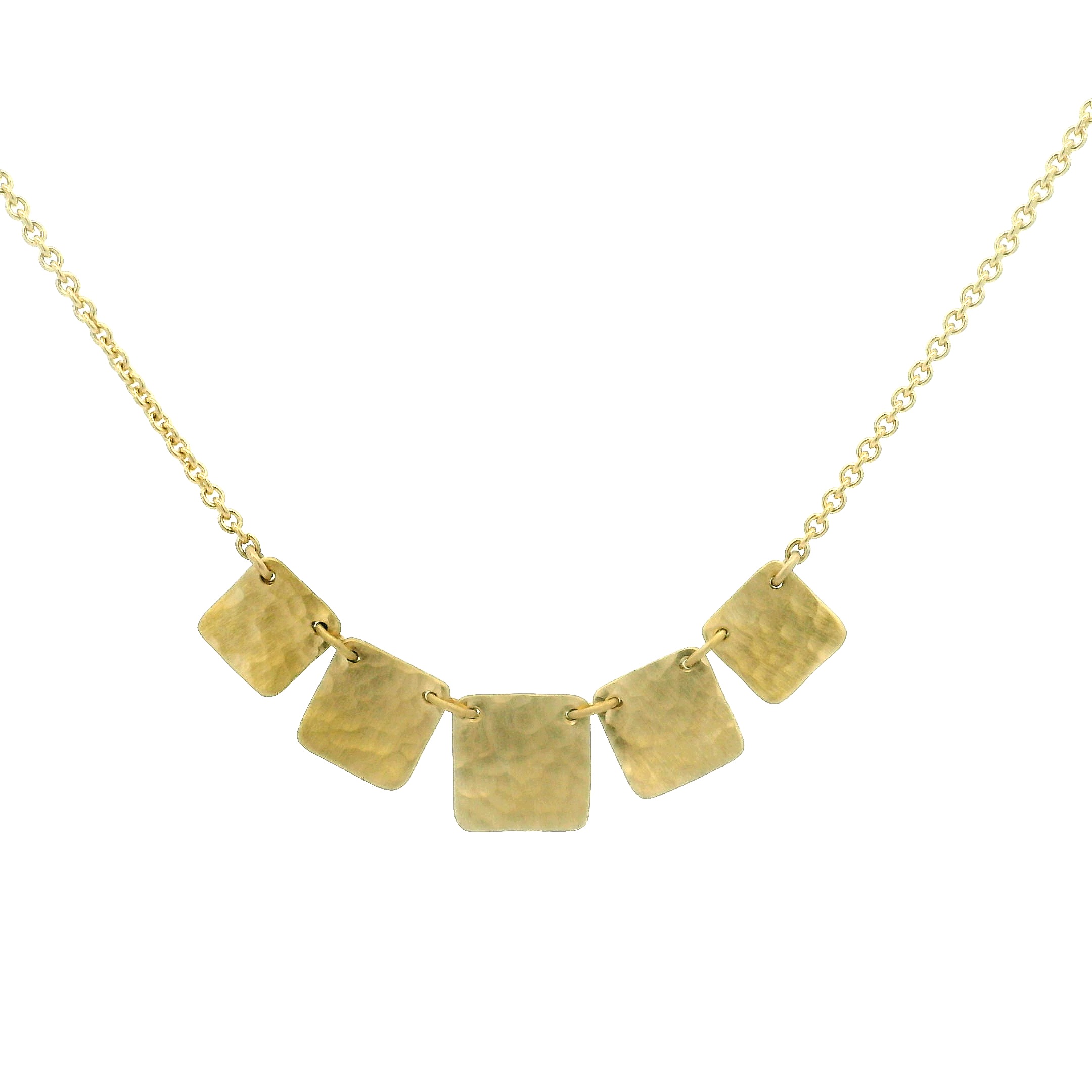 18 Karat Yellow Gold Fringe Necklace