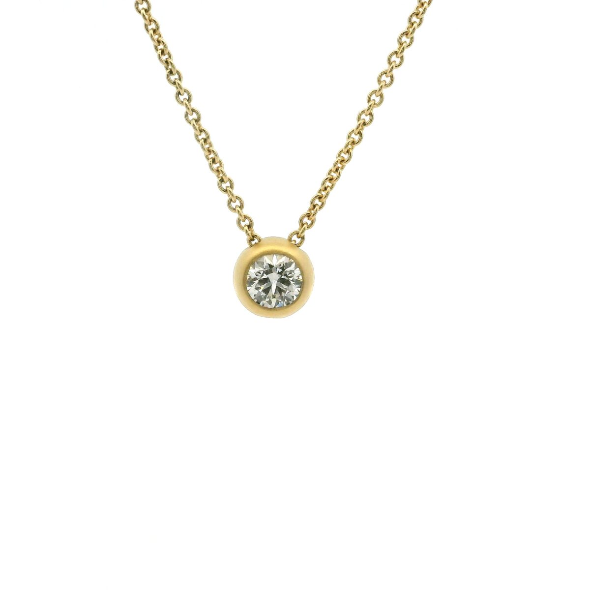 Yellow Gold M&M Diamond Pendant