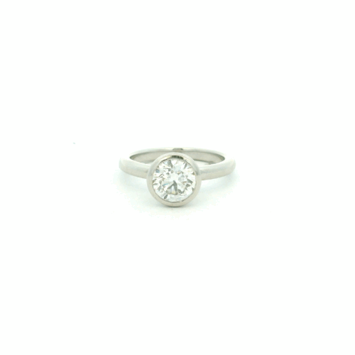 1.50 GSI1 Platinum Bezel Solitaire