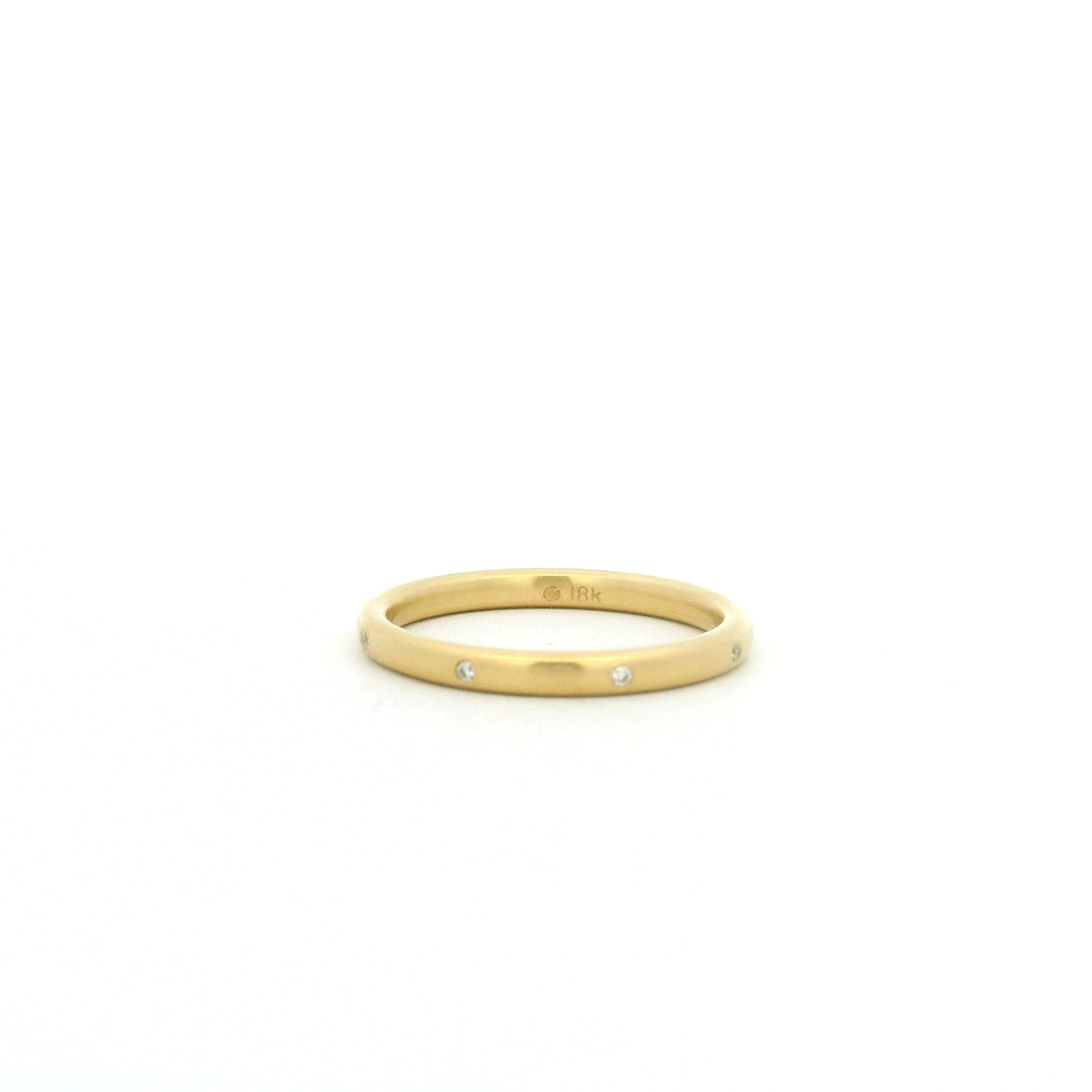 Yellow Gold and Diamond Band