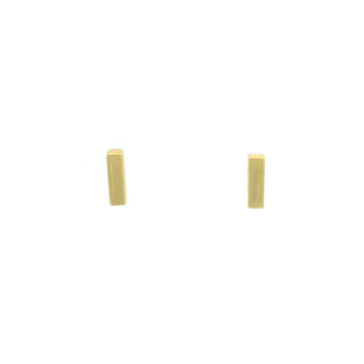 18 karat Yellow Gold  Large Bar Earrings