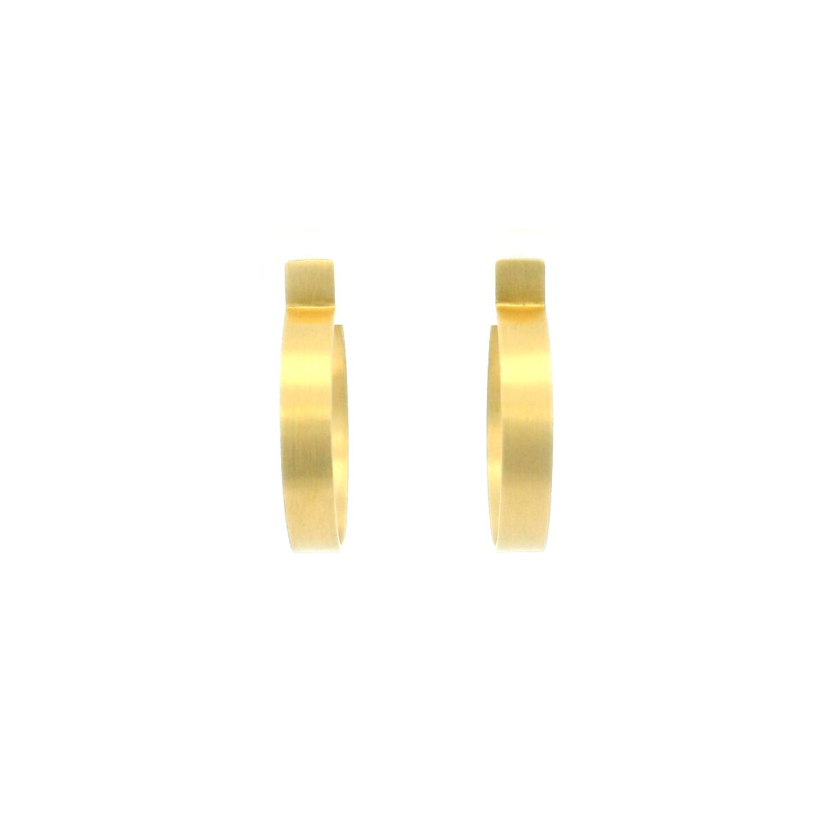18 karat Yellow Gold Large Hoop Earrings