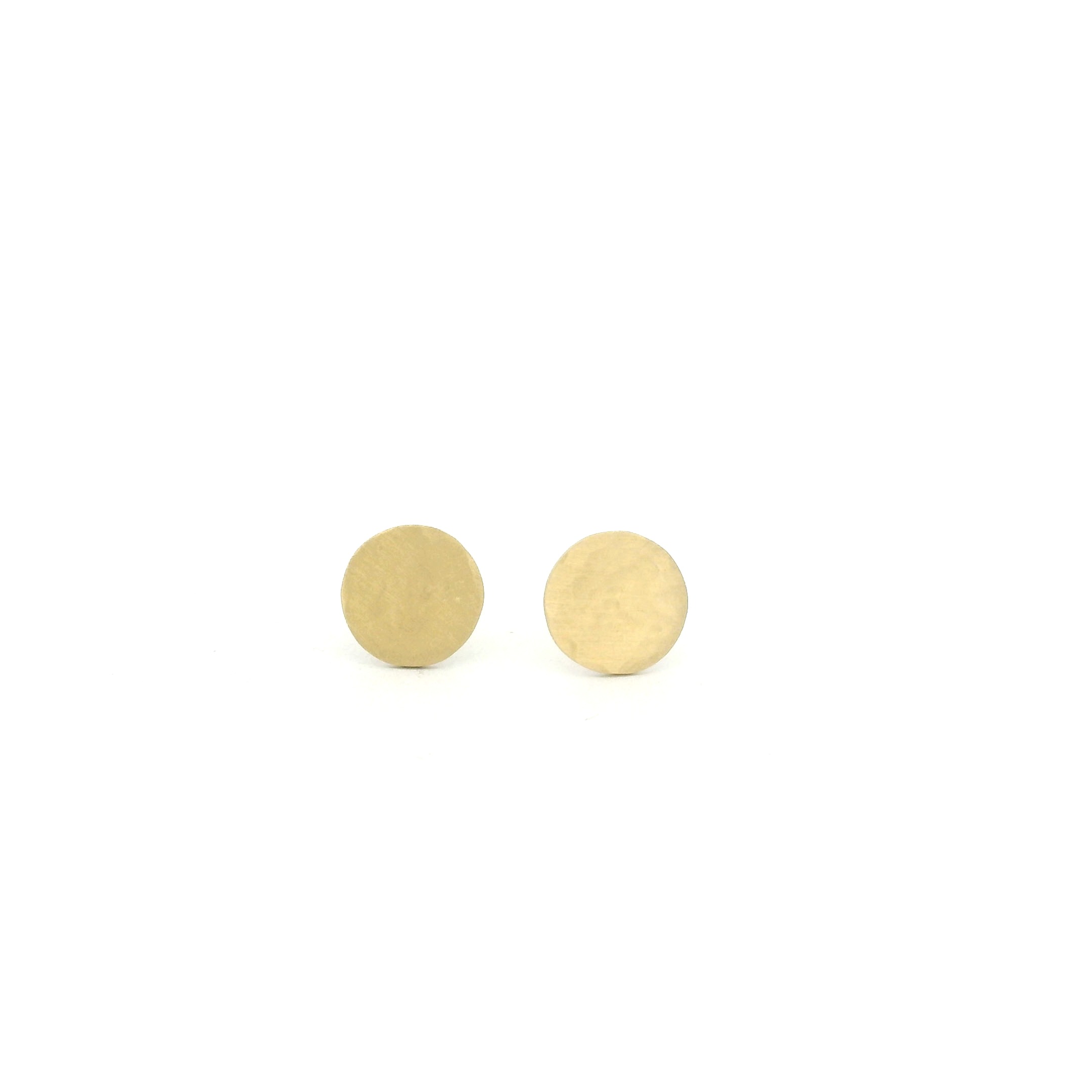 18 karat Yellow Gold Large Disc Earrings