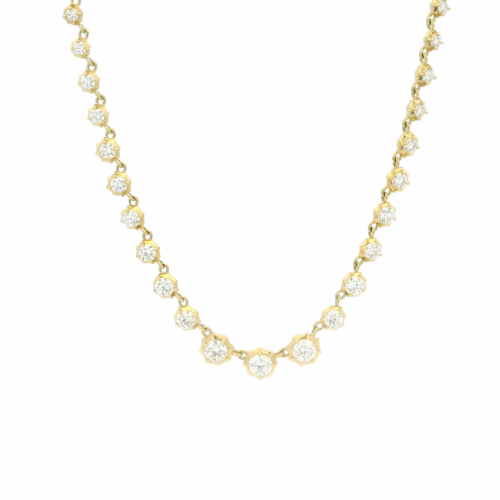 Gold and Diamond Sophisticate Riviera Necklace