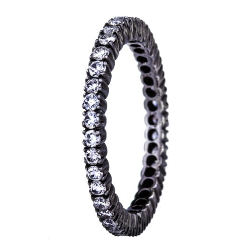 Sethi Couture Black Rhodium Eternity Band
