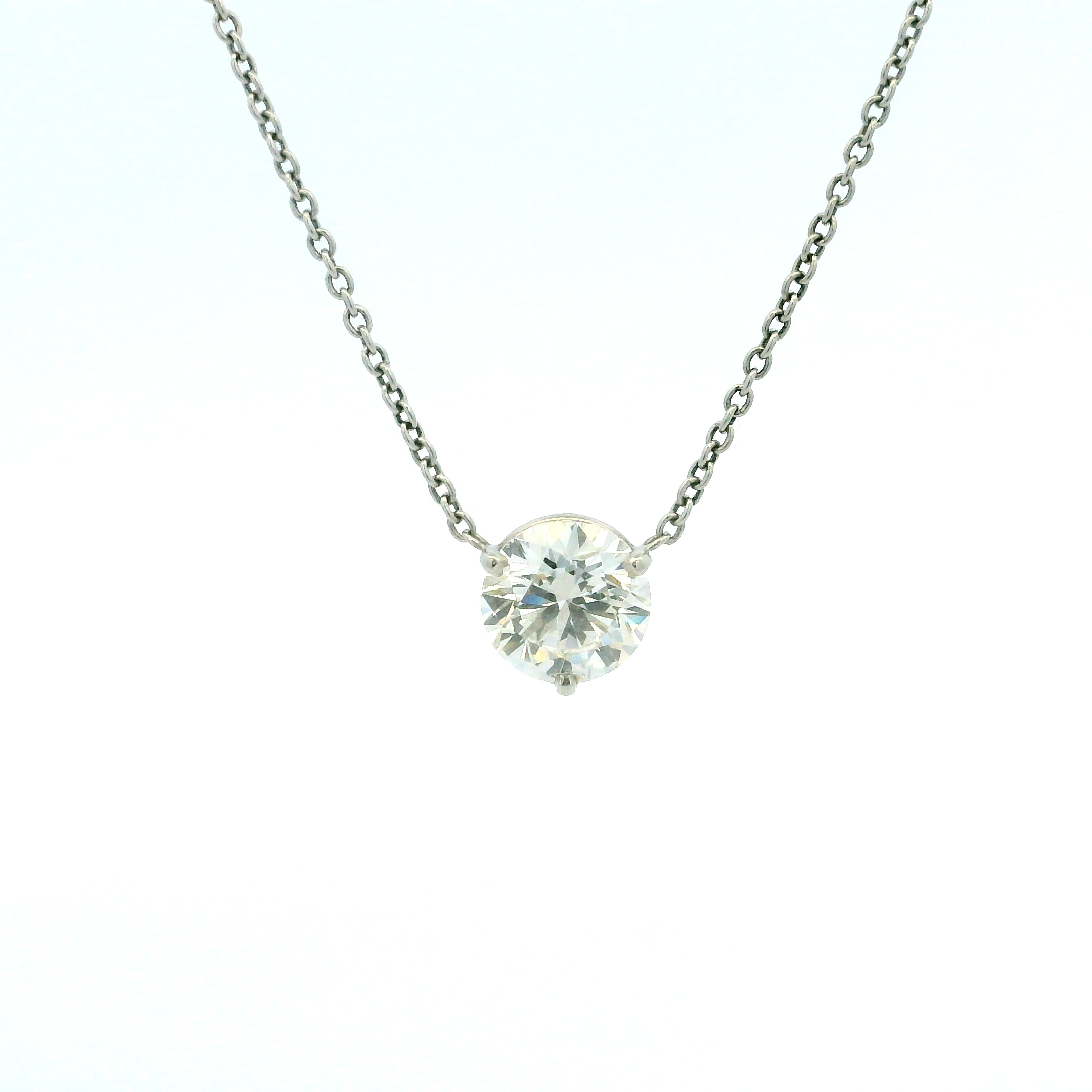 2.03ct Platinum Solitaire Pendant
