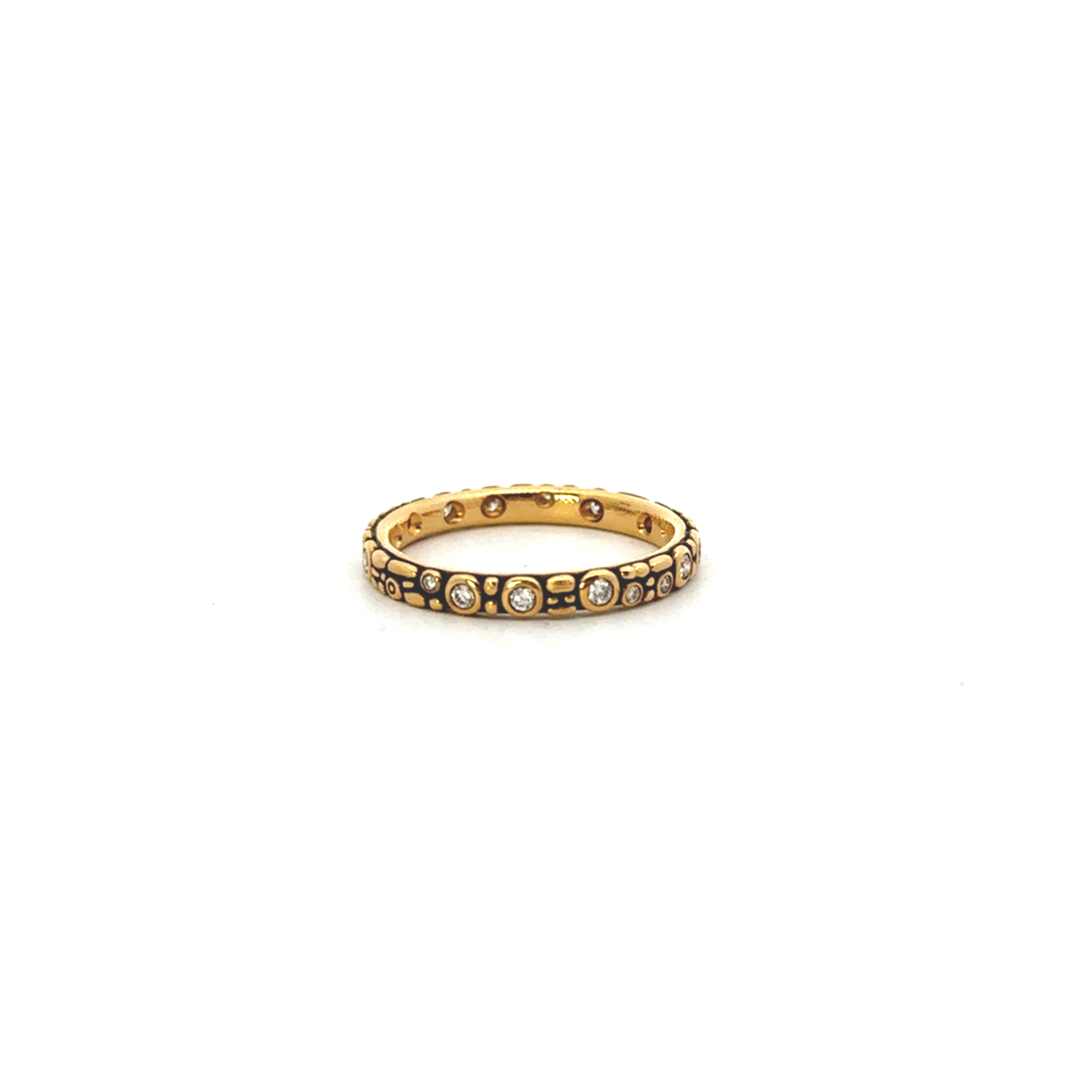 18K and Diamond " Mini 62" Thin Band