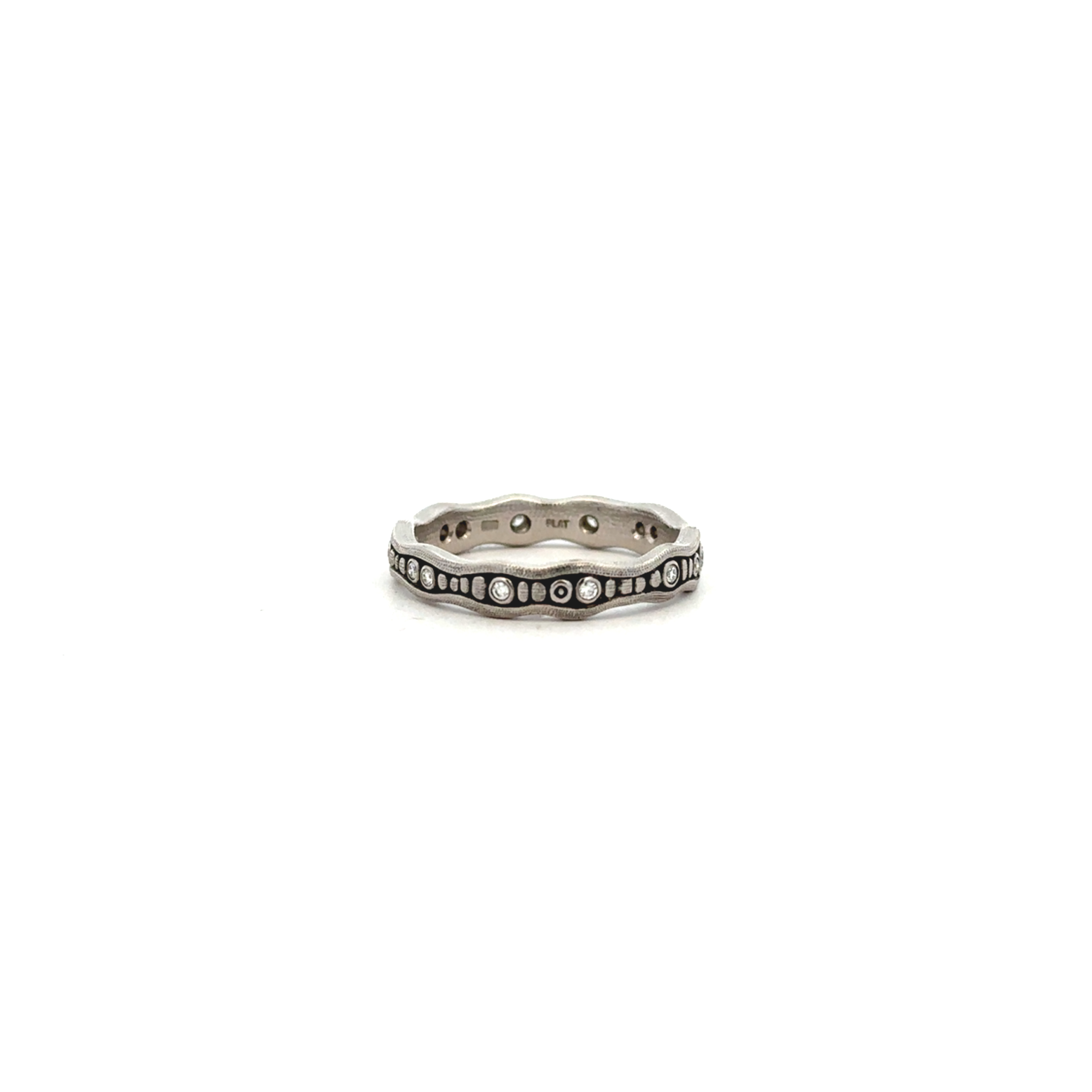Men's Platinum "Sparkling Stream" Diamond Band