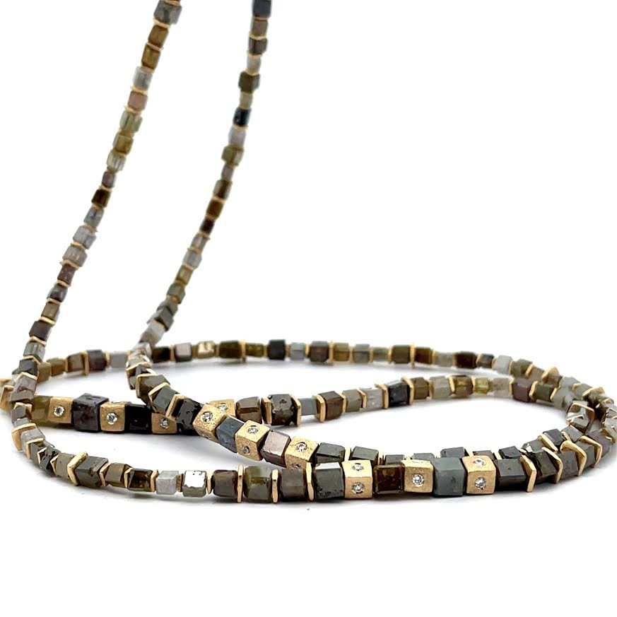 18 karat Yellow Gold and Diamond Necklace