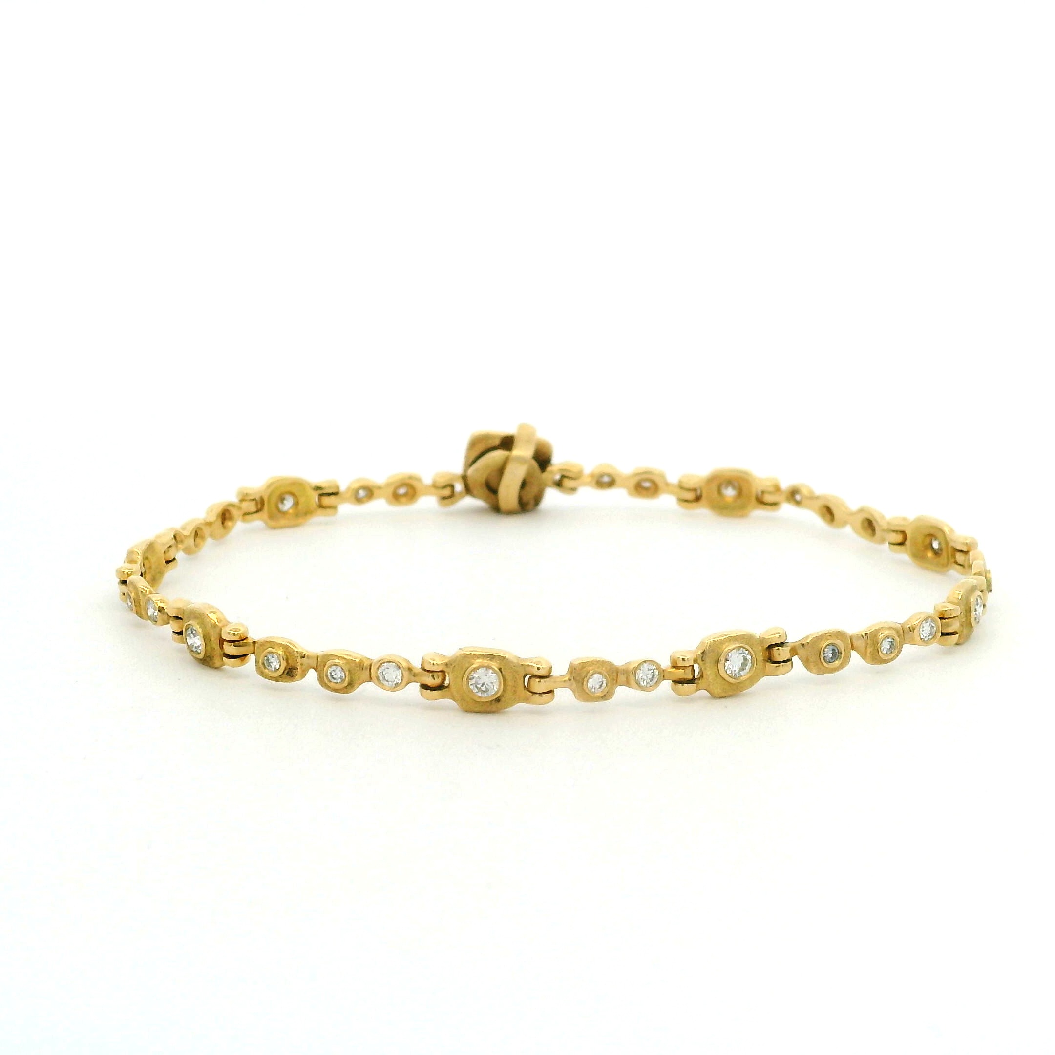 18 karat Yellow Gold and Diamond Bracelet