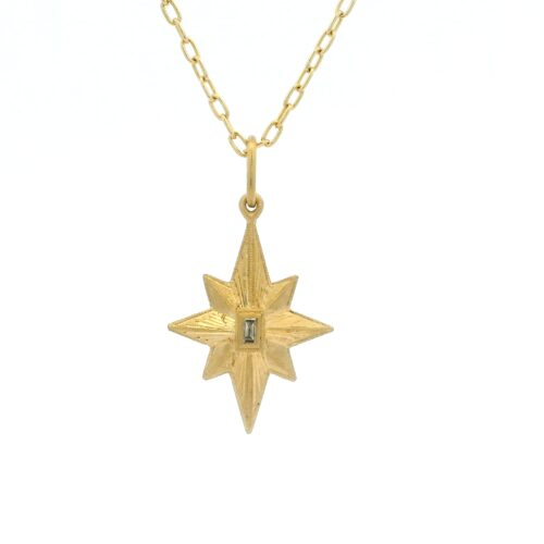 18 Karat Yellow Gold Star Charm
