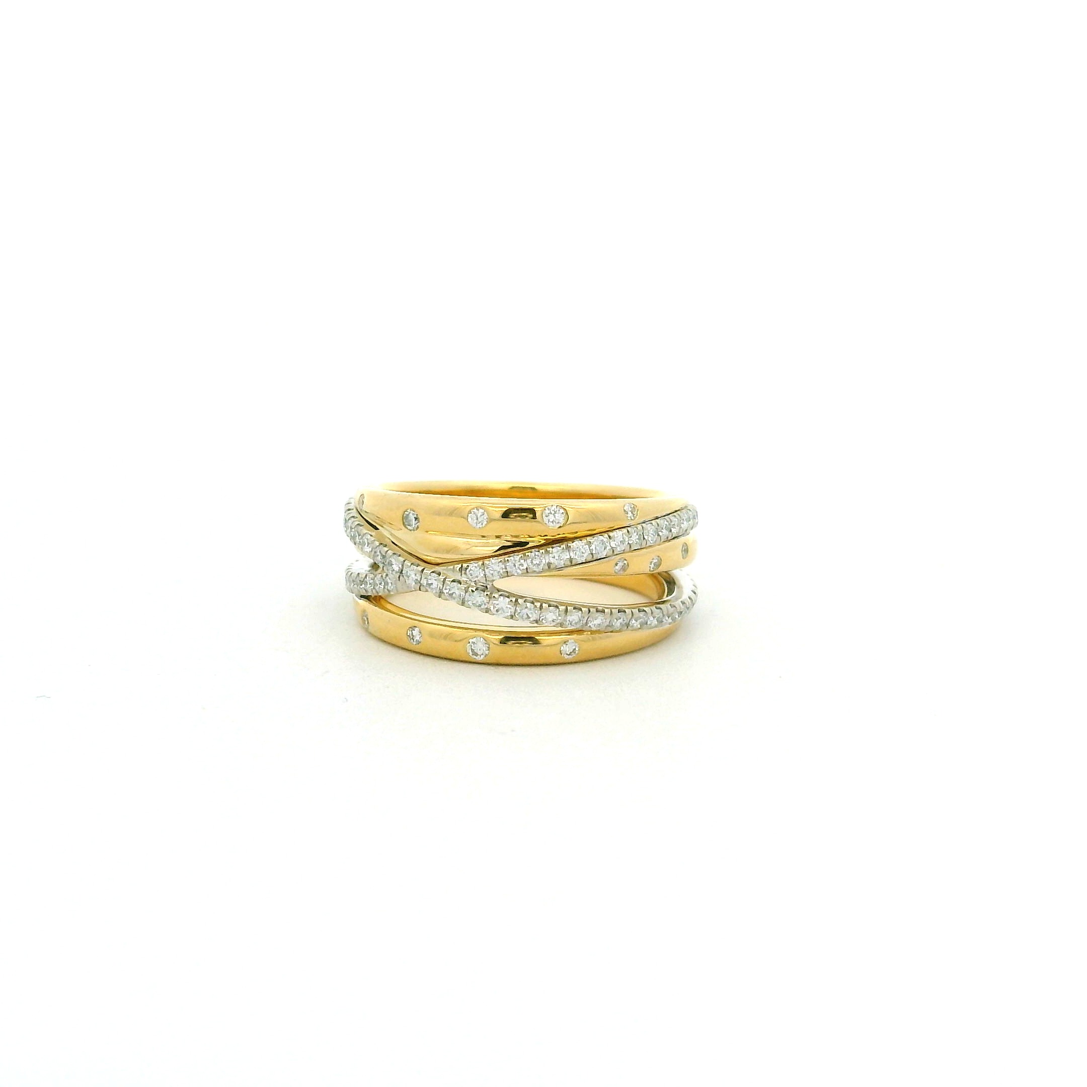 18 Karat "Orbit Stack" Ring