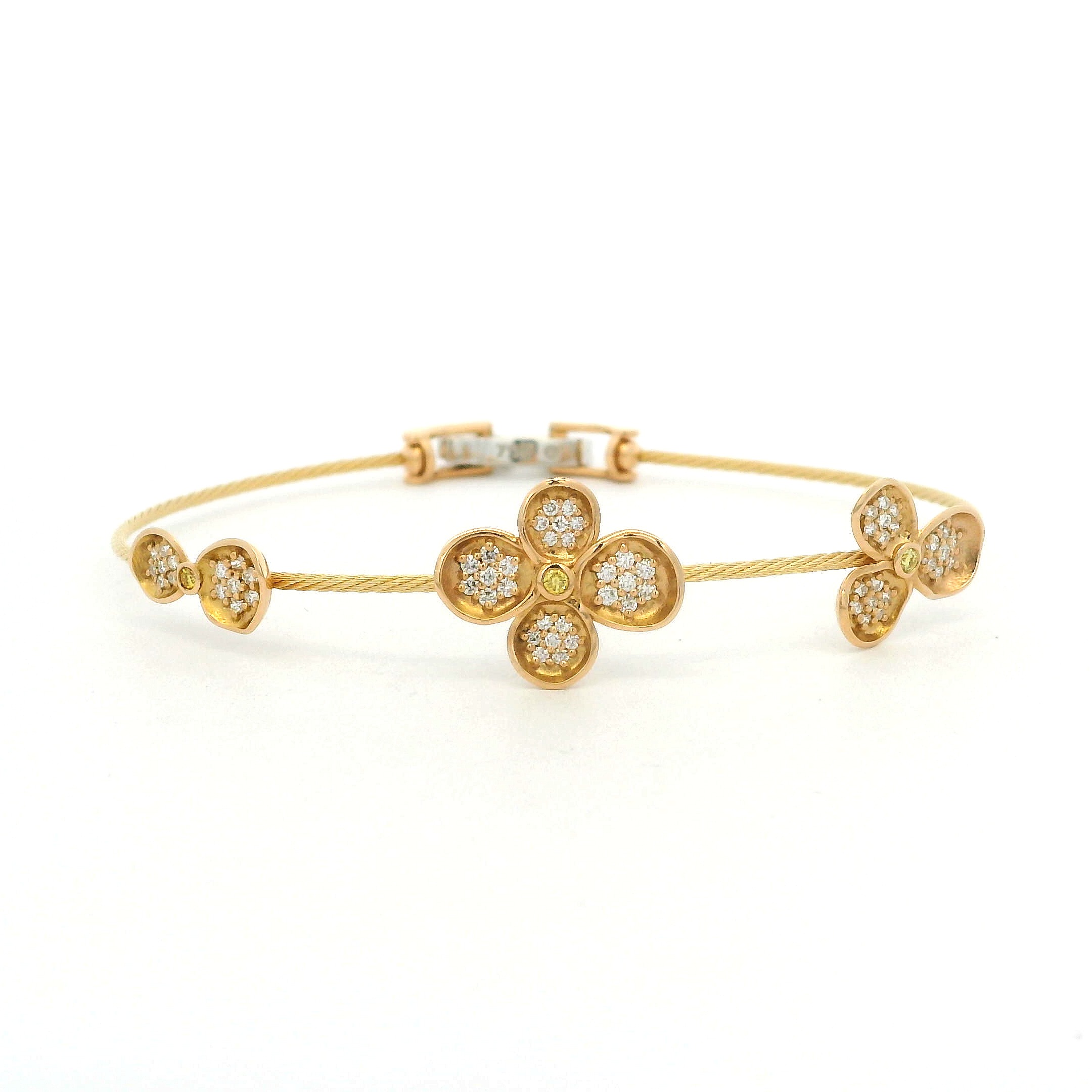 Forget-me-Not Diamond Wire Bracelet