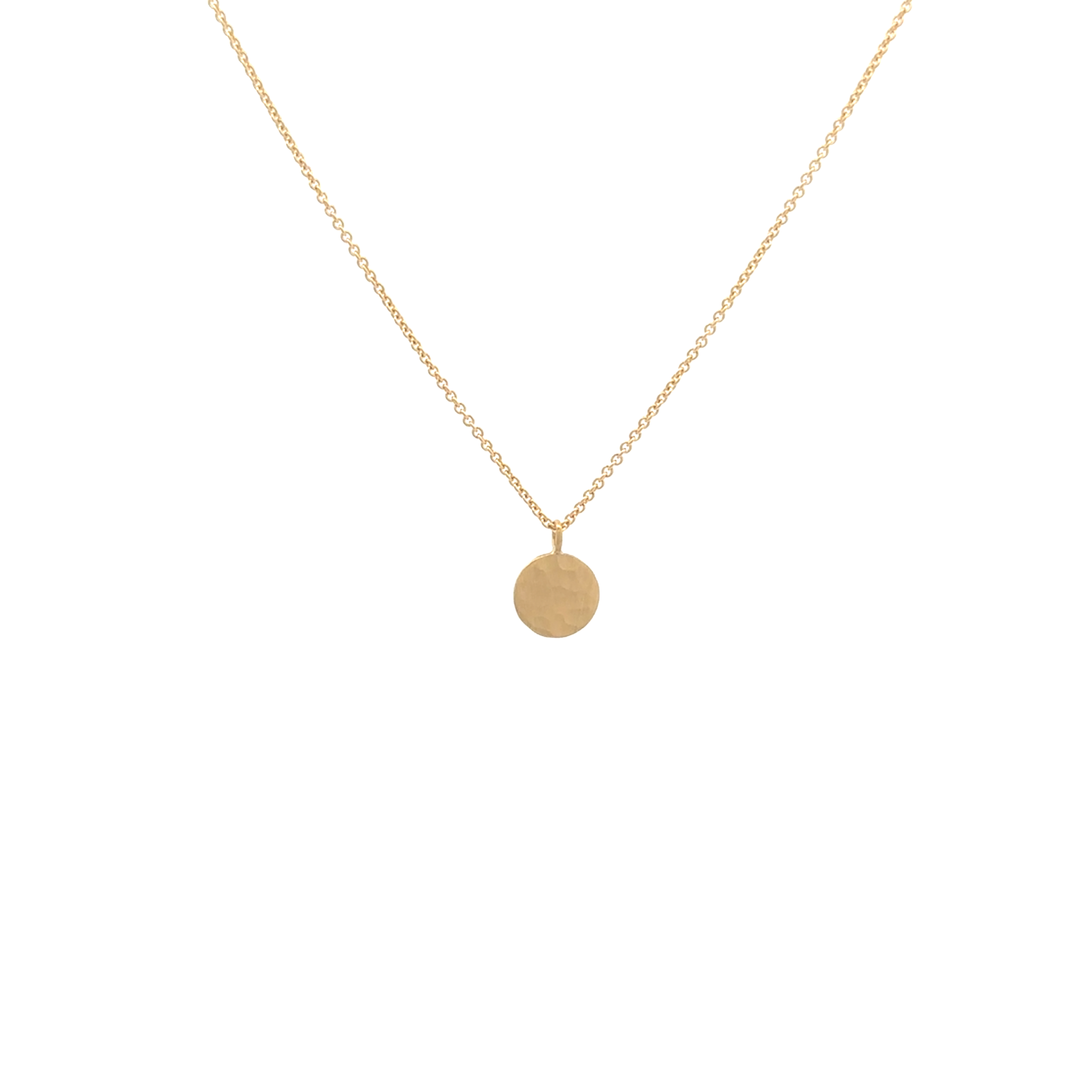 18 karat Yellow Gold Petite Disc Pendant