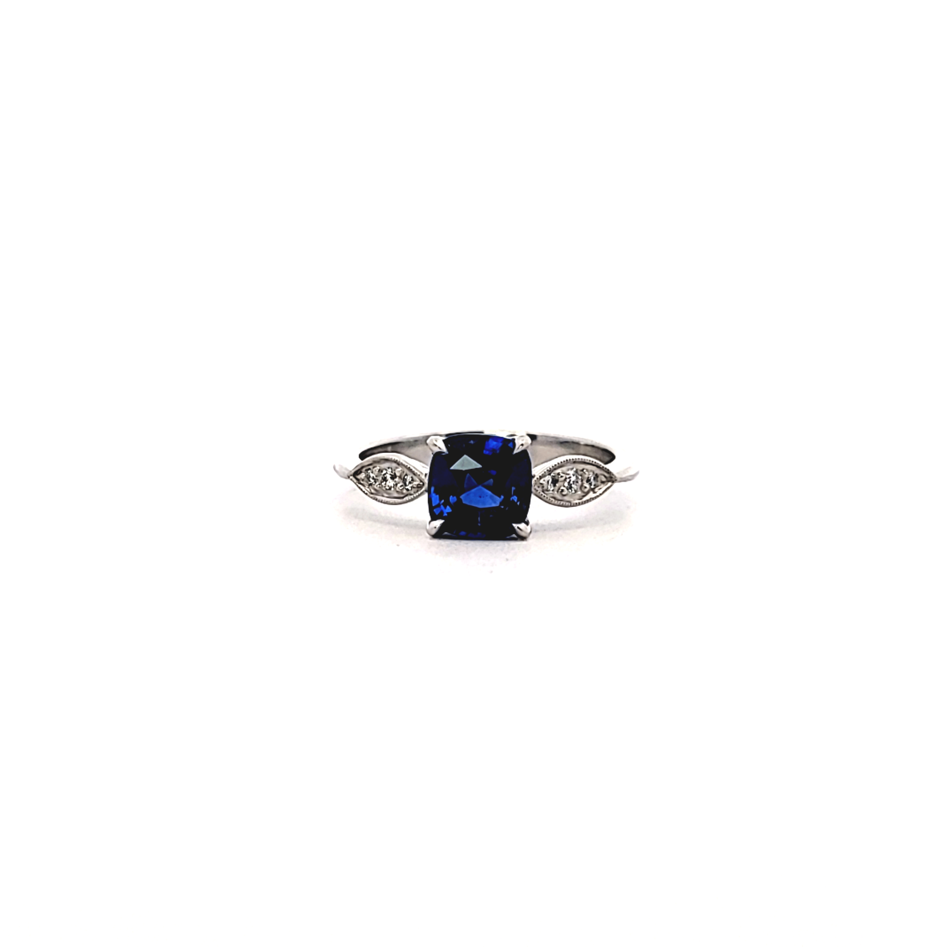 Diamond and Ceylon Sapphire Ring