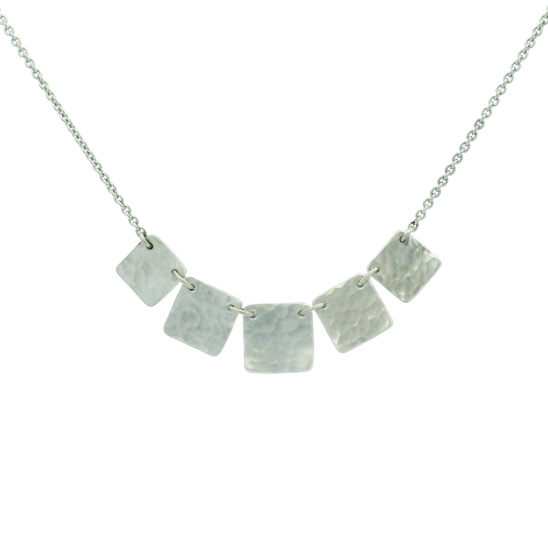 Platinum Fringe Necklace