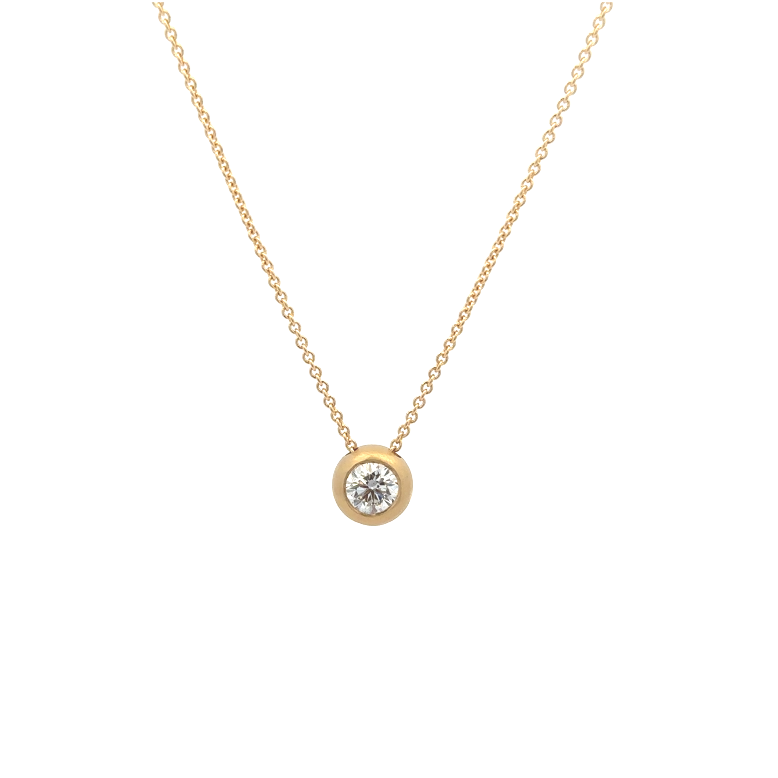 18 karat Yellow Gold and Diamond Pendant