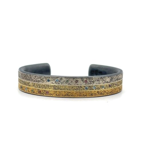 11mm Colorful Diamond Cuff