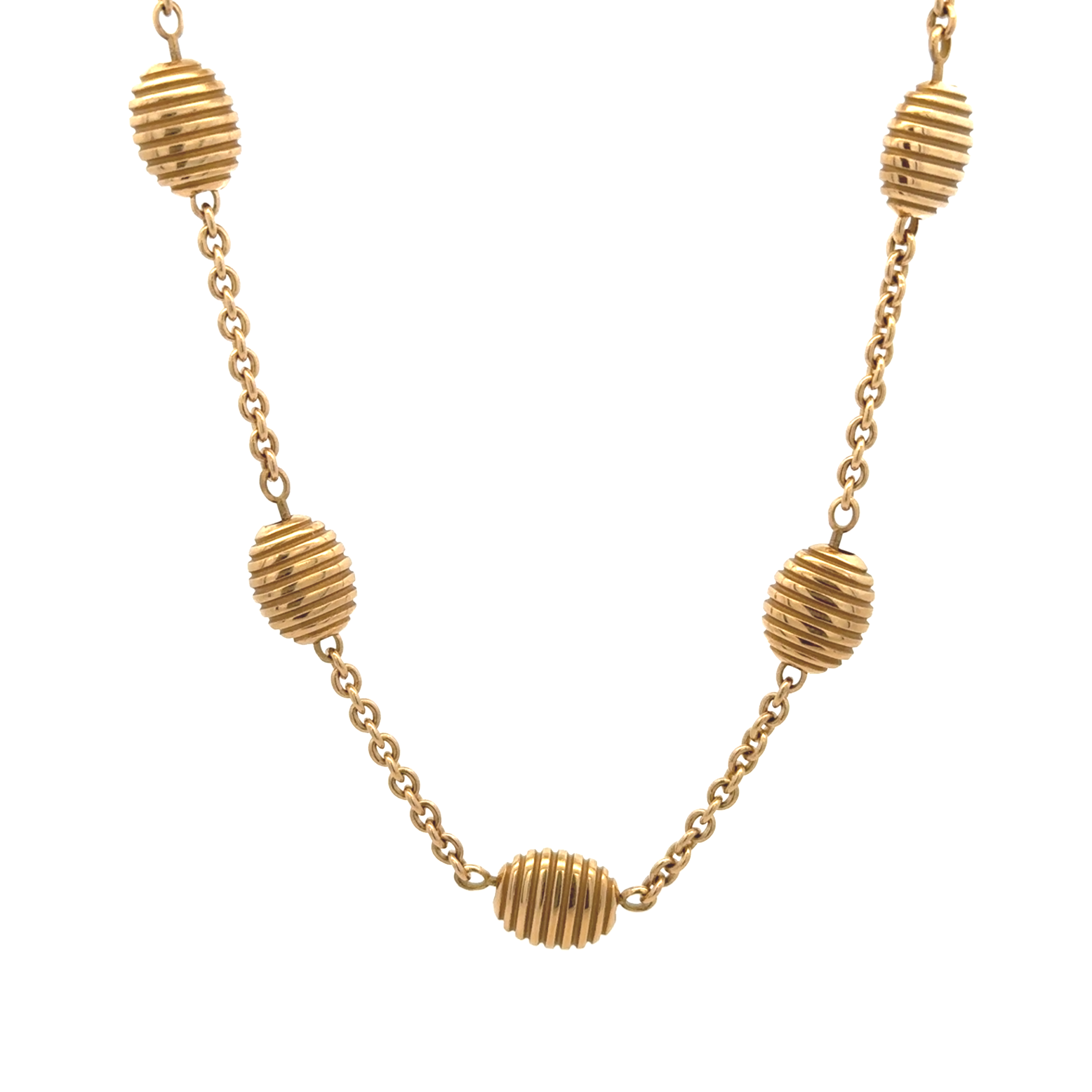18 Karat Yellow Gold "Isla" Station Necklace