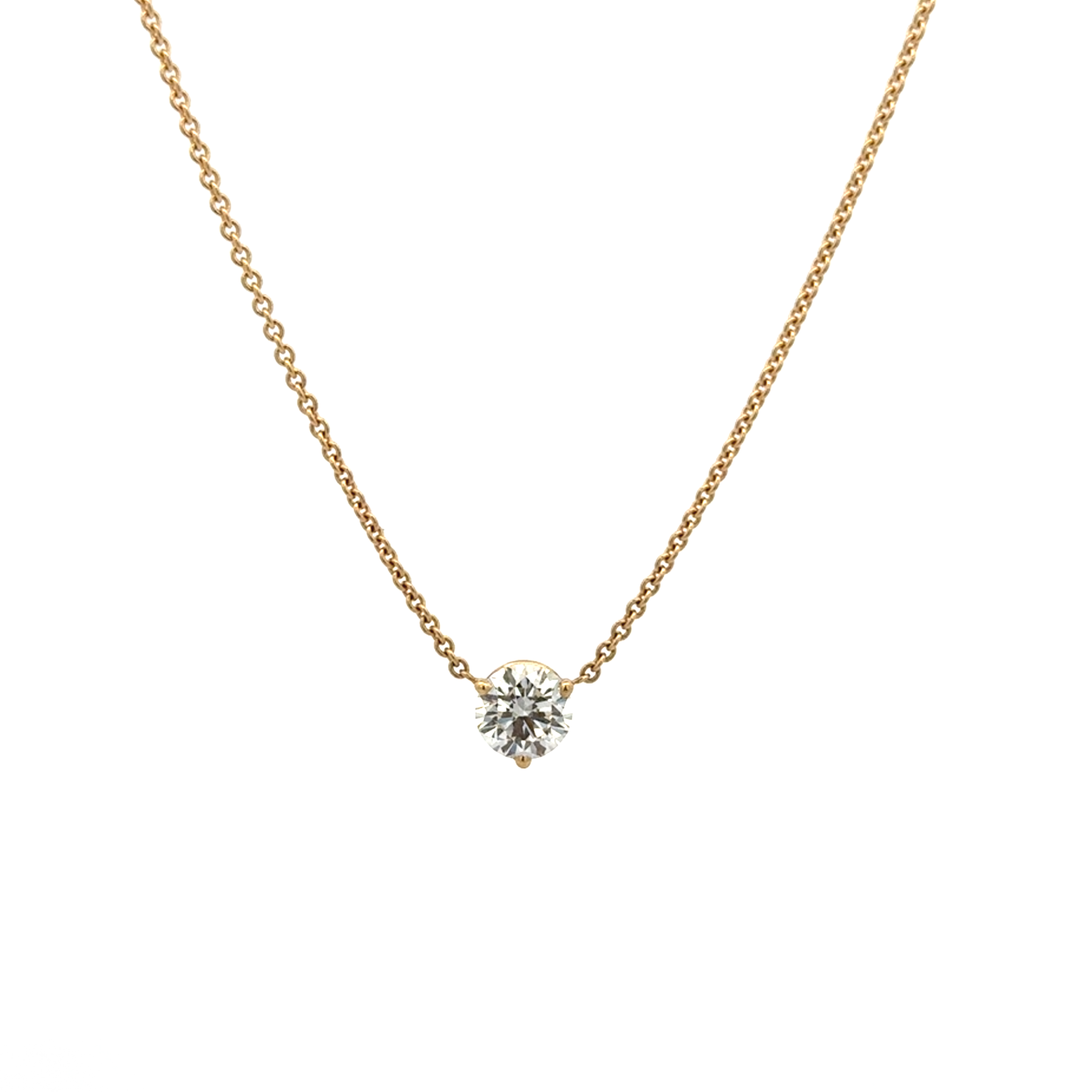 Gold and Diamond 0.90 Carat Pendant
