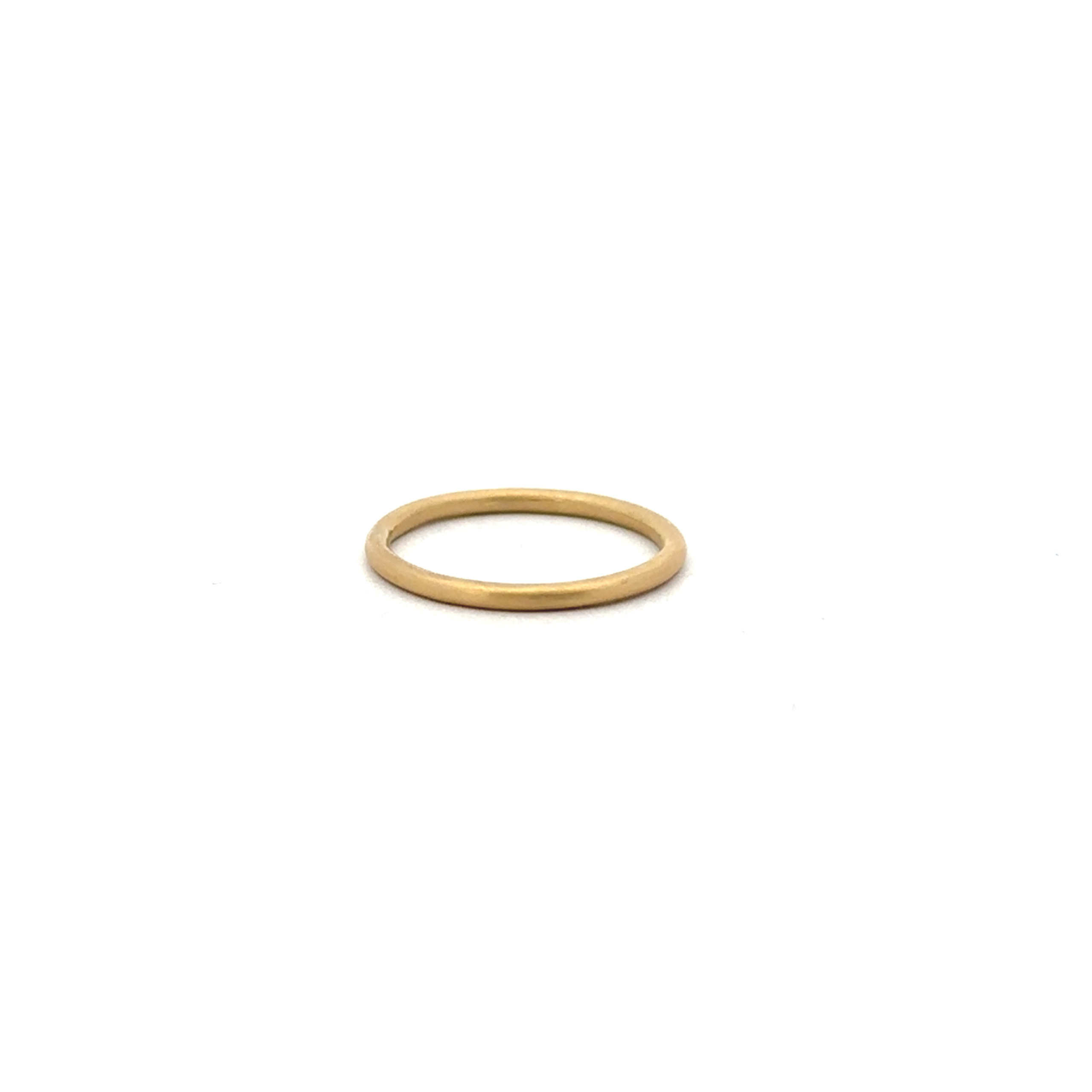 18 karat Yellow Gold Band, Satin