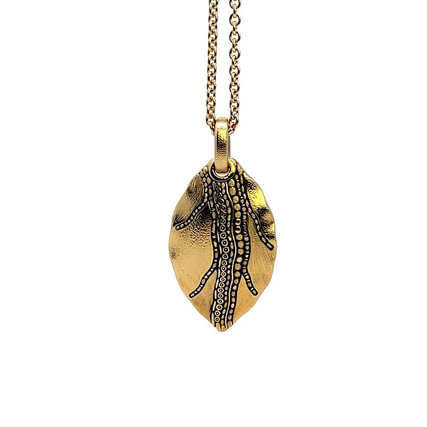 Gold Leaf Pendant
