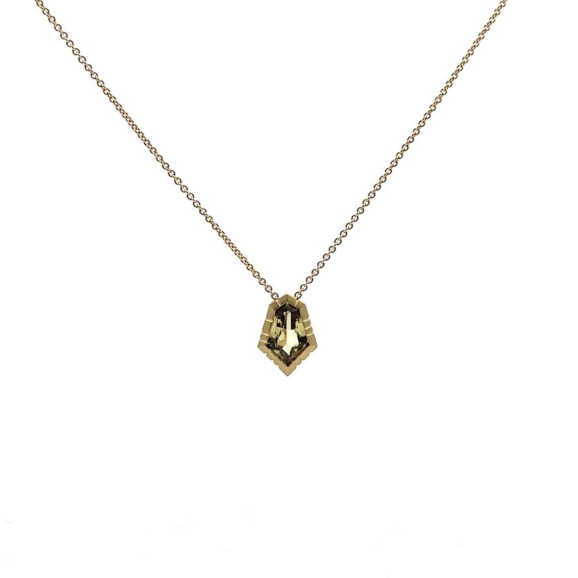 Yellow Gold and Yellow Sapphire Pendant