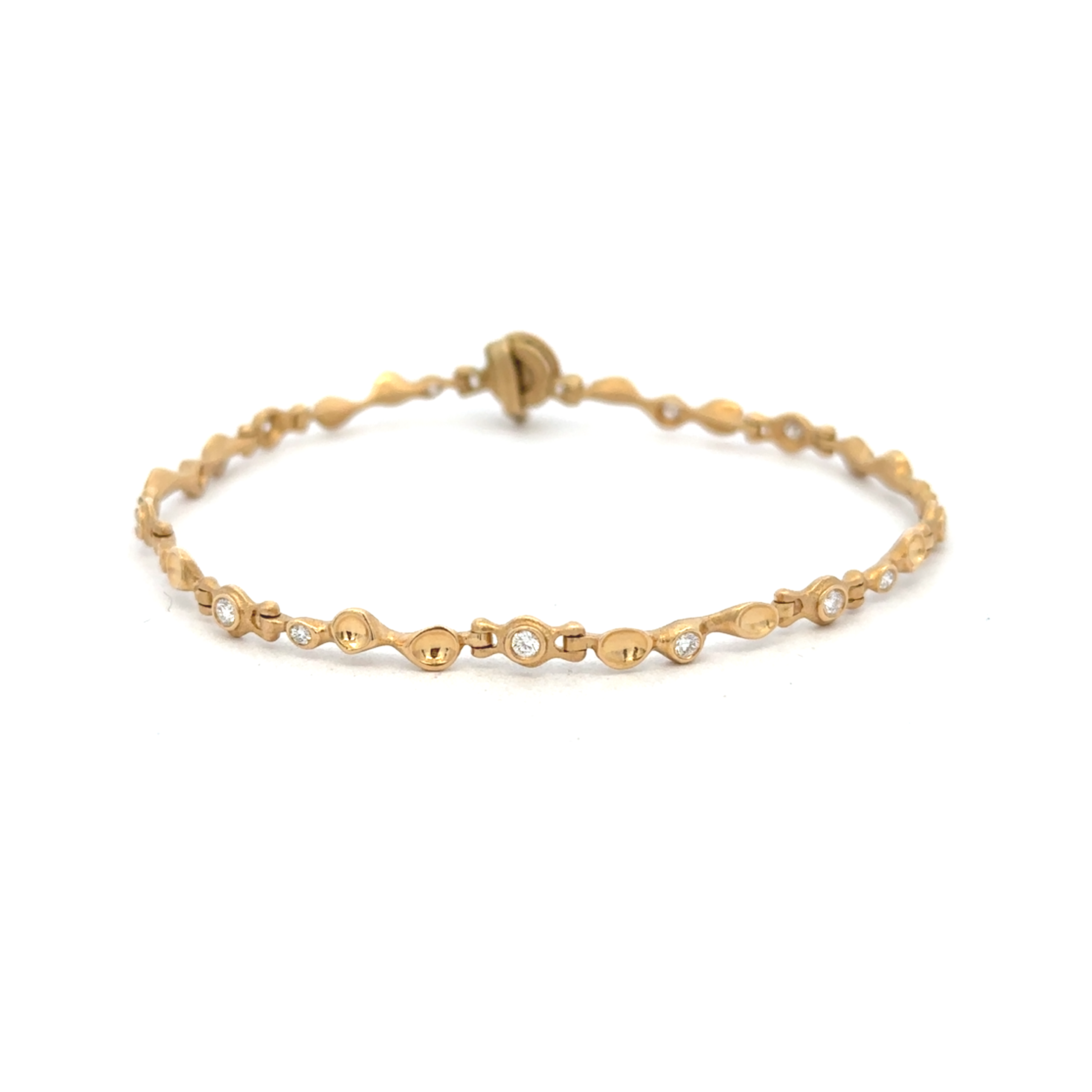 Dimpled Diamond Bracelet