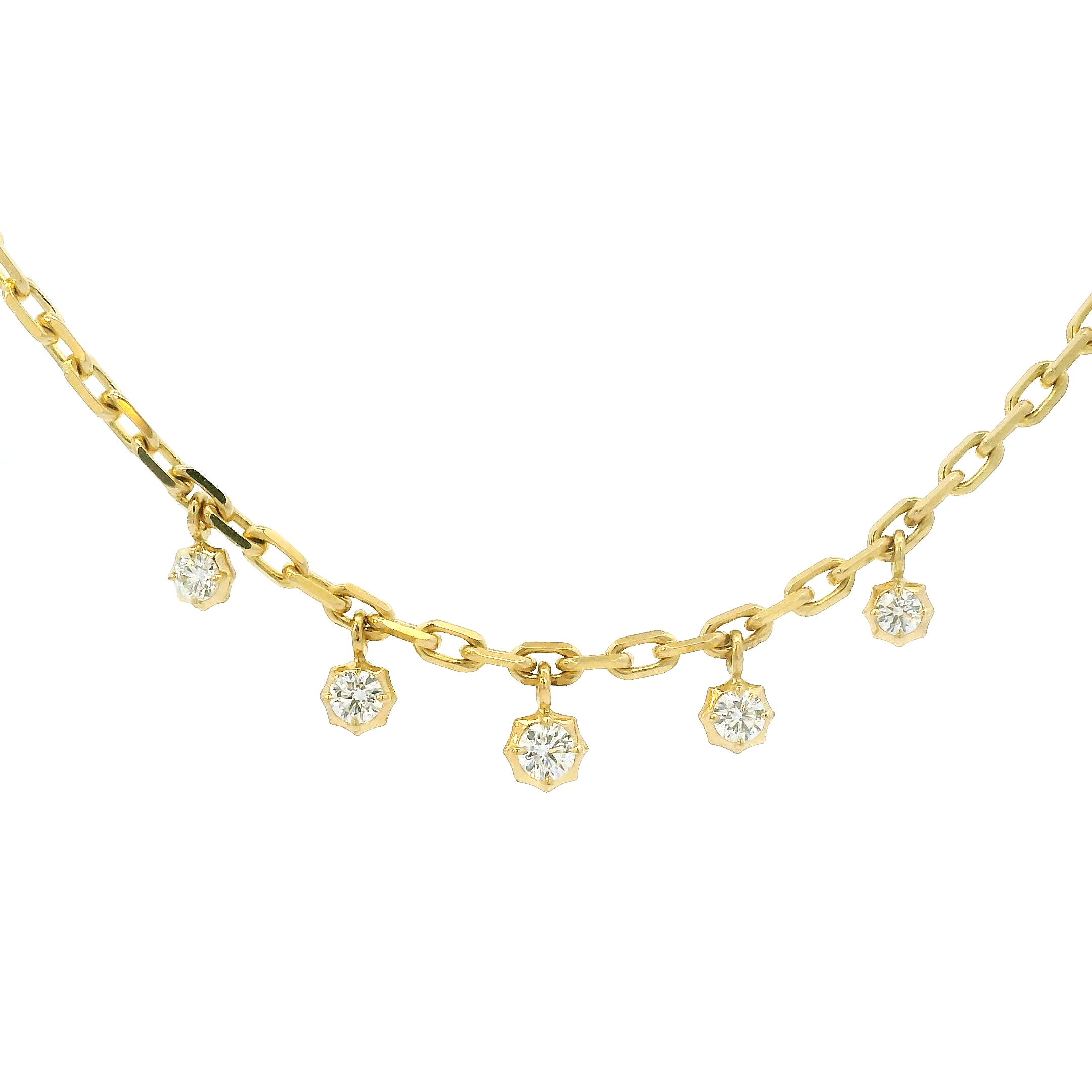 Small Sophisticate Hanging Diamond Necklace