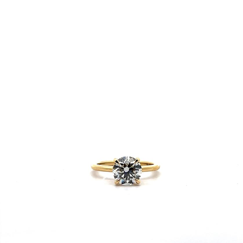 Yellow Gold 1.80ct Diamond Solitaire Engagement Ring