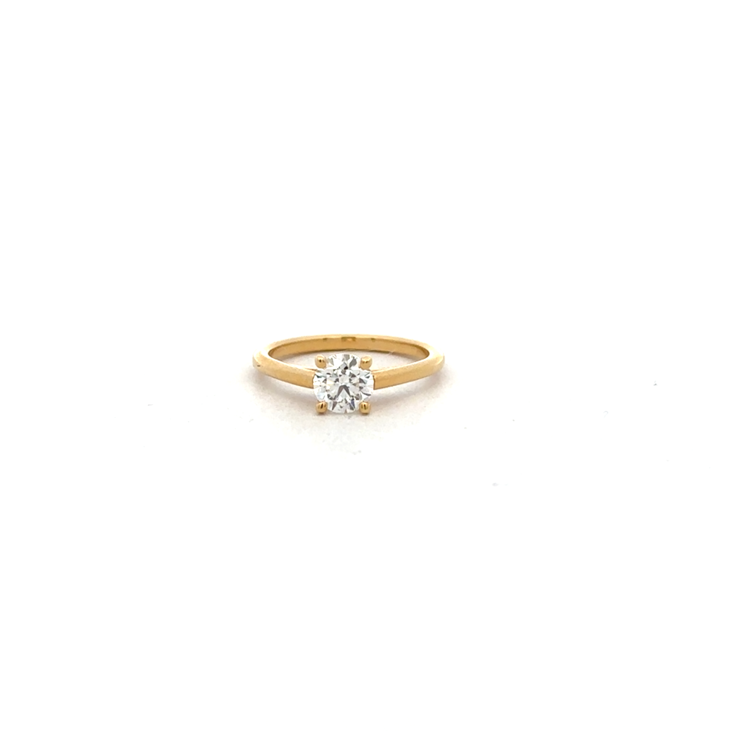 0.78 CT Diamond Solitaire Ring in Yellow Gold
