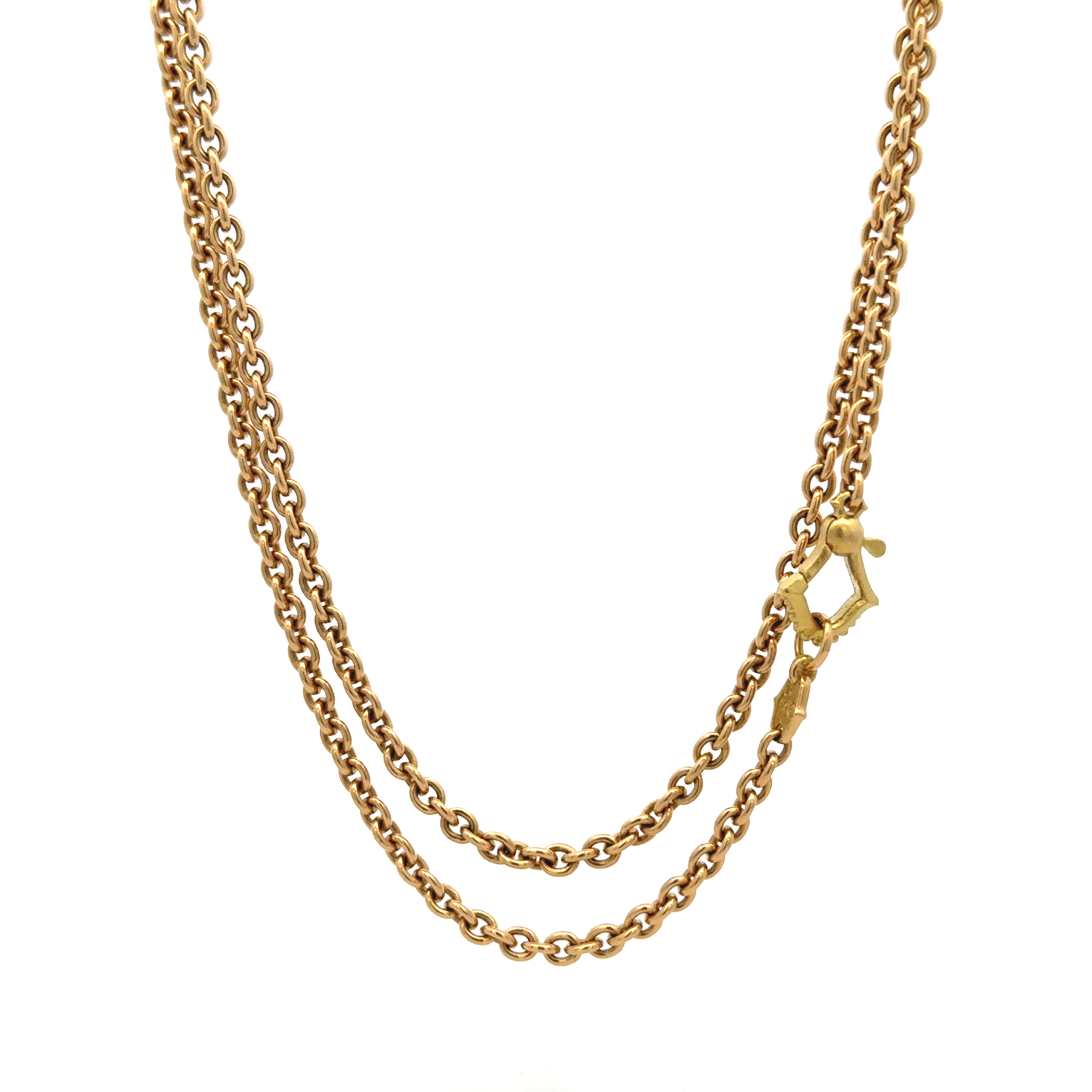 34" Plain Meditation Bell Chain