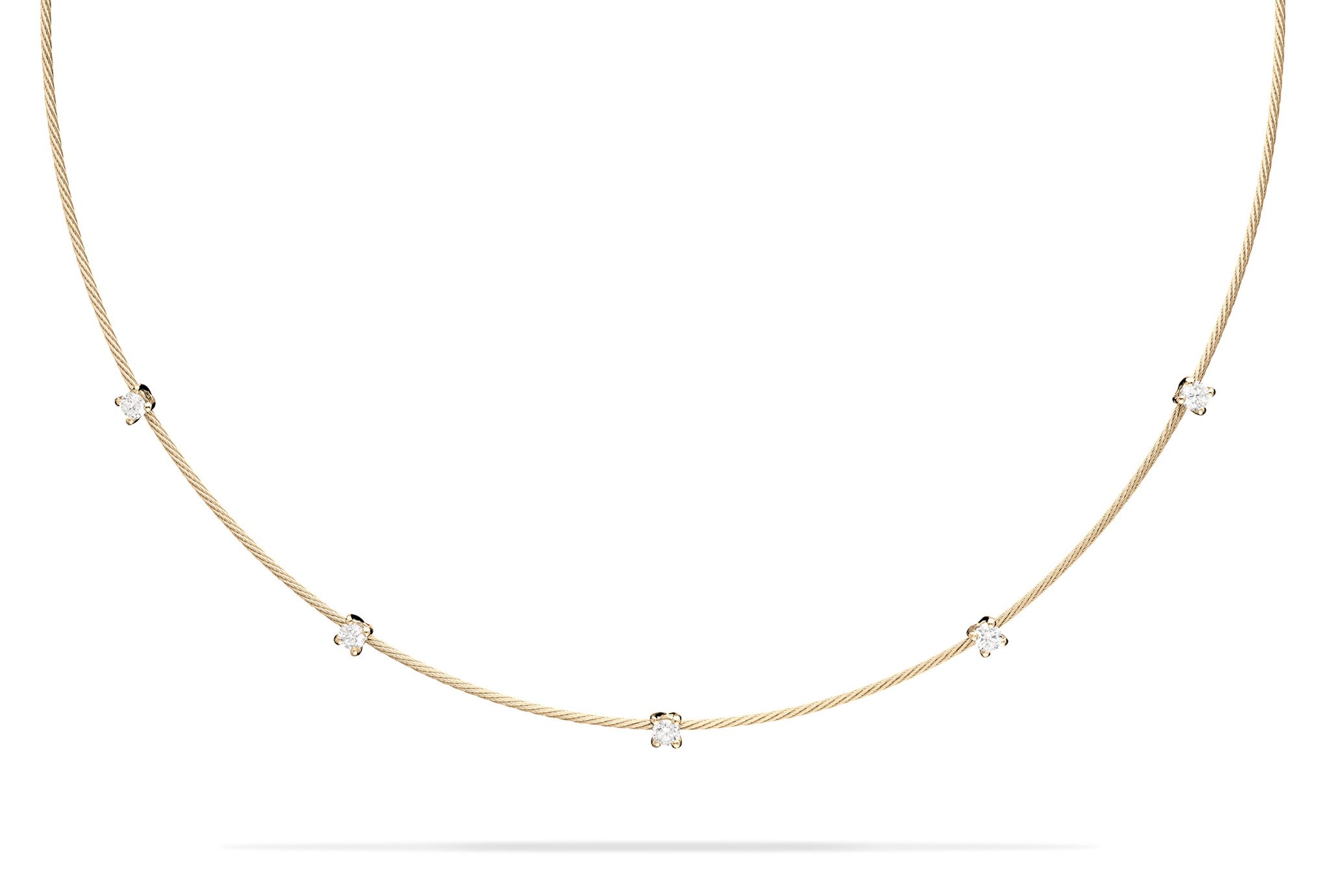 Paul Morelli Single Unity Necklace With 5 Diamonds